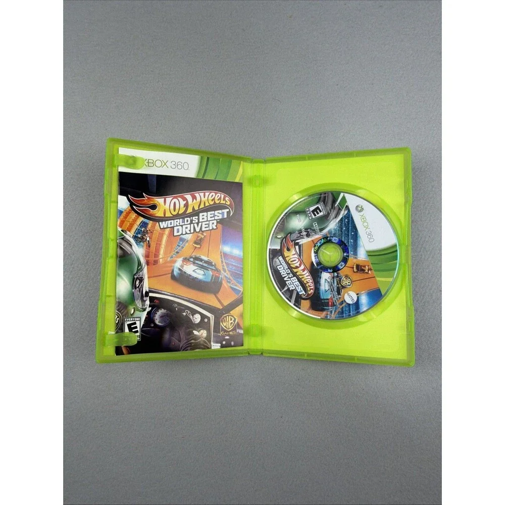 Hot Wheels World's Best Driver Xbox 360 Game CD With Case And Booklet